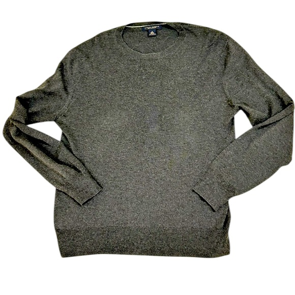 Men's banana republic charcoal Gray silk cashmere crewneck Sweater size medium - Picture 1 of 4